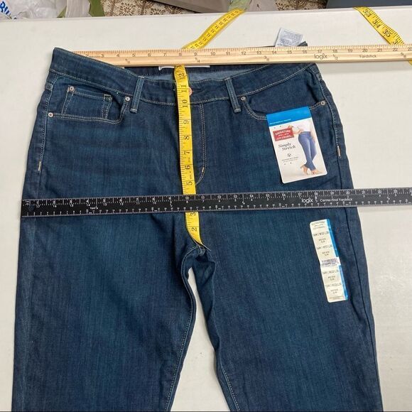 LEVI STRAUSS Signature Mid Rise Slim‎ Jeans Blue Size 16 M 33/30 New With Tags - Picture 3 of 11
